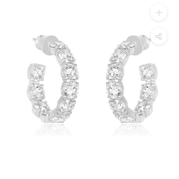 Melinda Maria Jewelry - Melinda Maria "Oh She Fancy" 1” Hoops